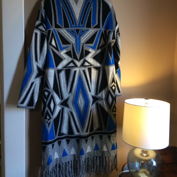 NWOT Romeo & Juliette Couture Fringe long sweater - Picture 6 of 6